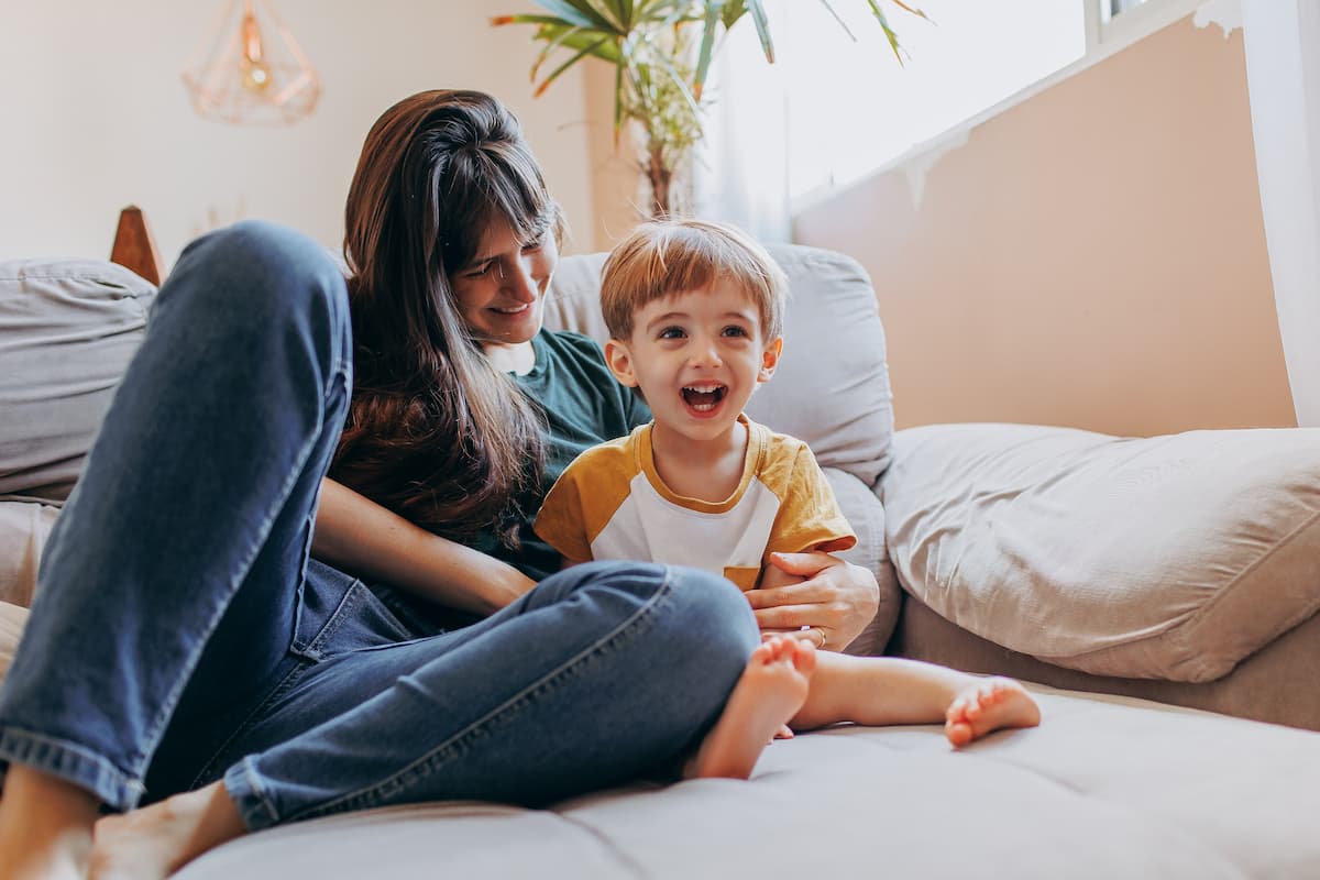 Happy mum and toddler son mental health clinic Brisbane
